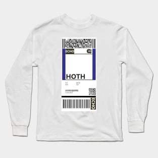 Hoth Boarding Pass Long Sleeve T-Shirt